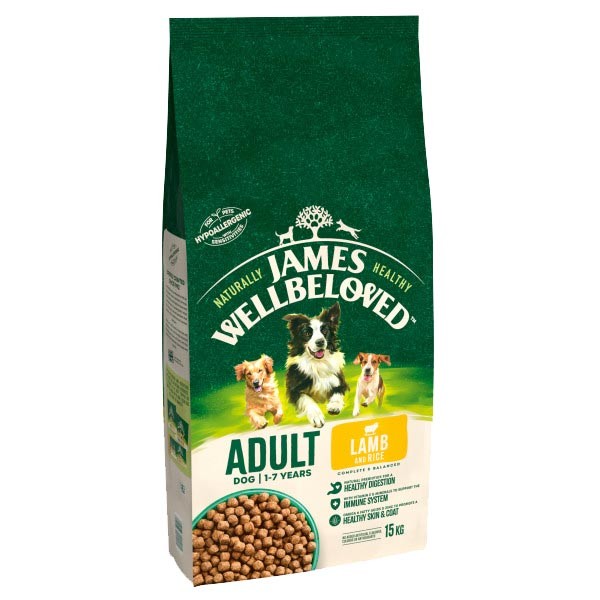 James Wellbeloved Lamb & Rice Adult 15kg Dry Dog Food