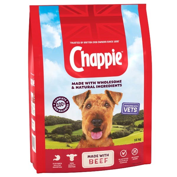 Chappie Complete Beef & Wholegrain Adult 15kg Dry Dog Food