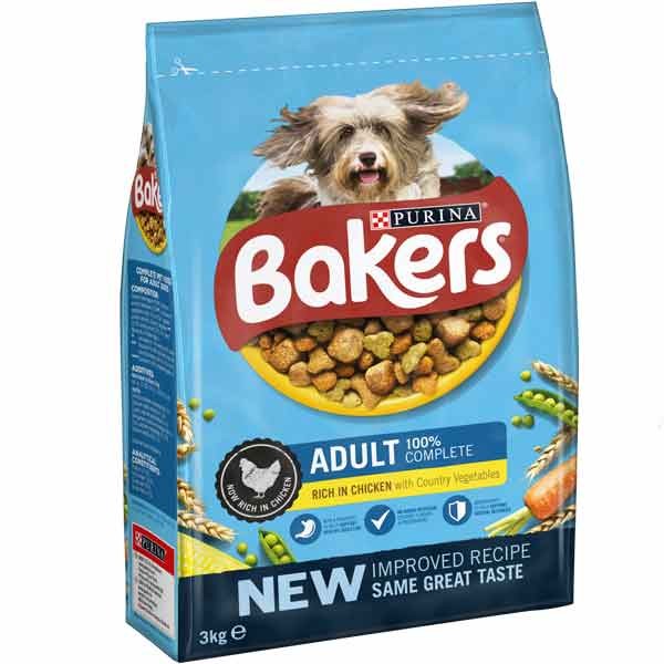 Bakers Complete Chicken & Veg Adult 3kg Dry Dog Food