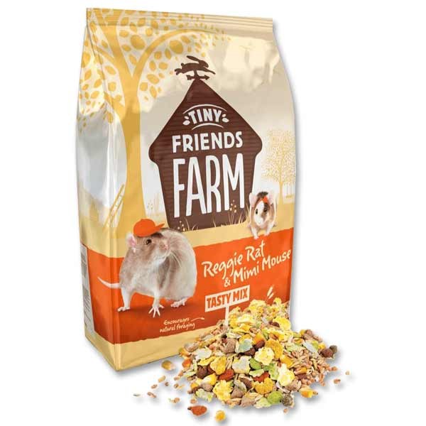 Tiny Friends Farm Reggie Rat & Mimi Mouse Tasty Mix 850g