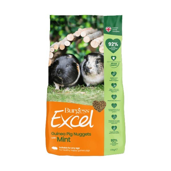 Burgess Excel Guinea Pig Nuggets Mint 10kg