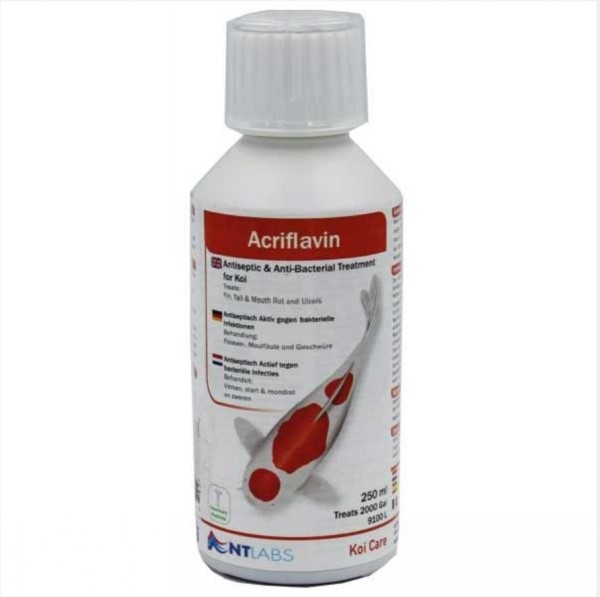 NT Labs Koi Care Acriflavin Antiseptic & Antibacterial Treatment 250ml