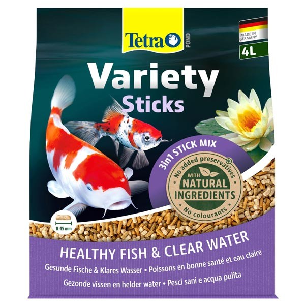 Tetra Pond Variety Sticks 4 Litres / 600g