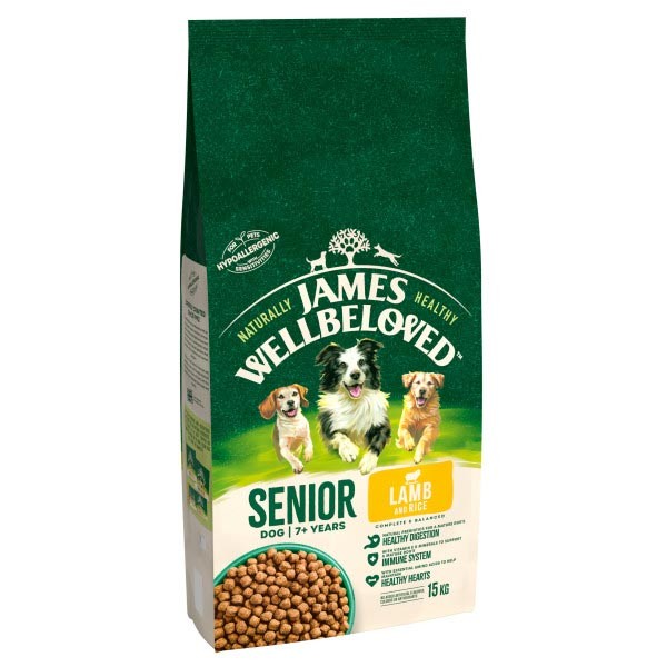 James Wellbeloved Lamb & Rice Senior 15kg Dry Dog Food