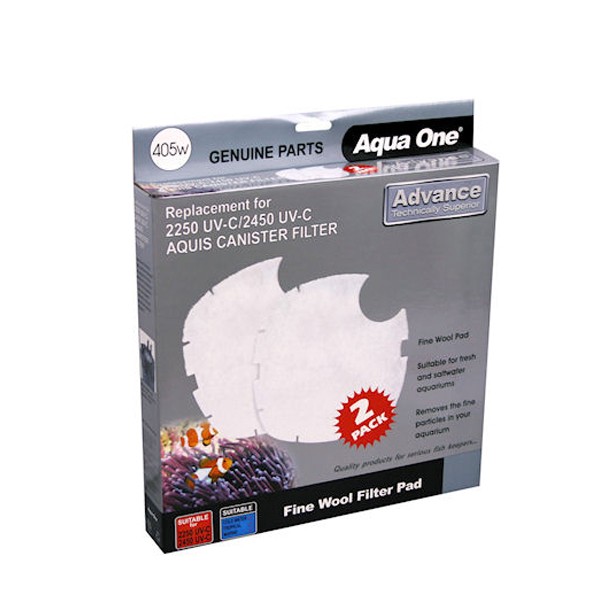 Aqua One Wool Pad - 2250UV/2450UV Advance (2pk) 405w