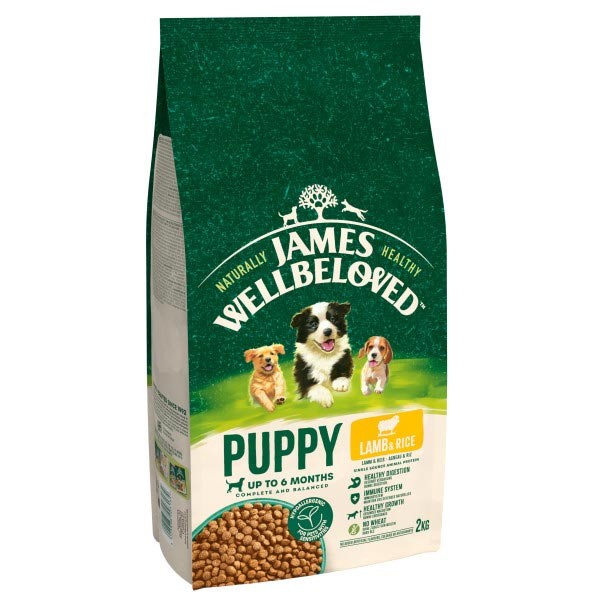 James Wellbeloved Lamb & Rice Puppy 2kg Dry Dog Food