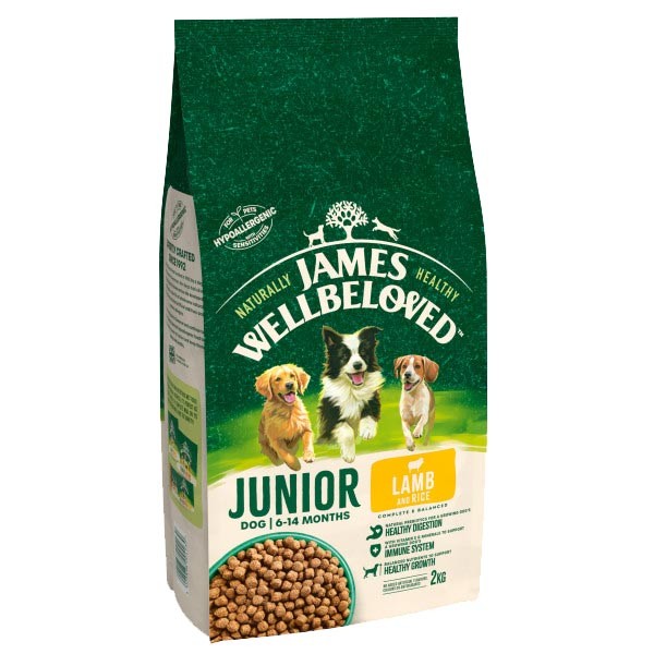 James Wellbeloved Lamb & Rice Junior 2kg Dry Dog Food