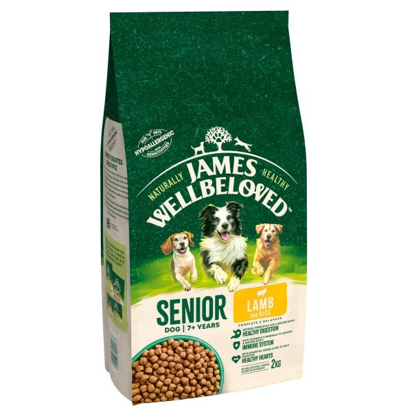 James Wellbeloved Lamb & Rice Senior 2kg Dry Dog Food