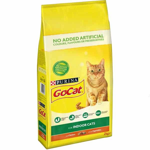 Go-Cat Complete Indoor Chicken & Veg Adult 2kg Dry Cat Food