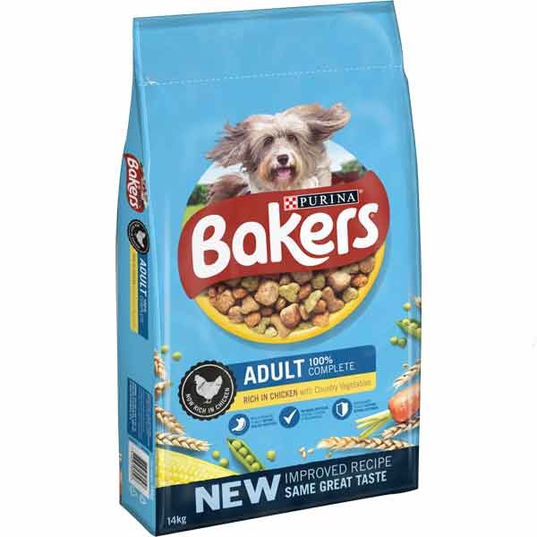 Bakers Complete Chicken & Veg Adult 14kg Dry Dog Food