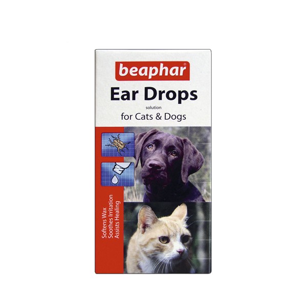 Beaphar Mite Treatment Ear Drops for Cats & Dogs 15ml