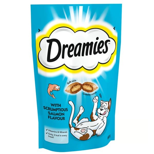 Dreamies with Scrumptious Salmon 60g Cat Treat