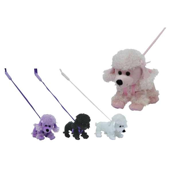 Plush Poodle On Stiff Lead