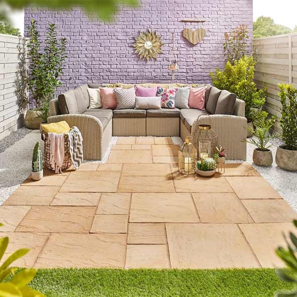 Abbey Paving 300x300mm York Gold