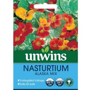 Unwins Nasturtium Alaska Mixed Seeds