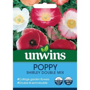 Unwins Poppy Shirley Double Mixed Seeds