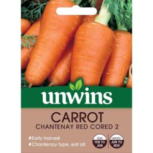 Unwins Carrot Chantenay Red Cored 2 Seeds