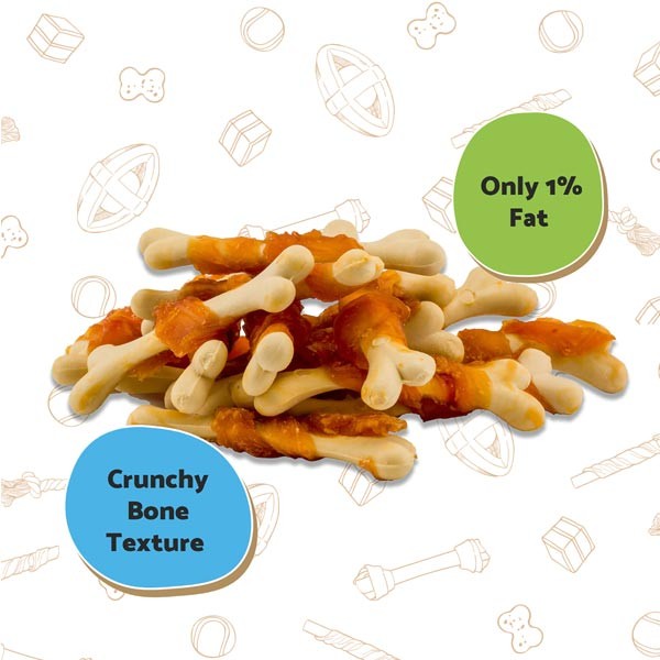 Good Boy Crunchy Chicken & Calcium Bones 100g Dog Treat