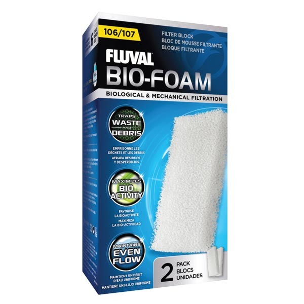 Fluval Bio-Foam for 106 / 107 Canister Filter 2-Pack