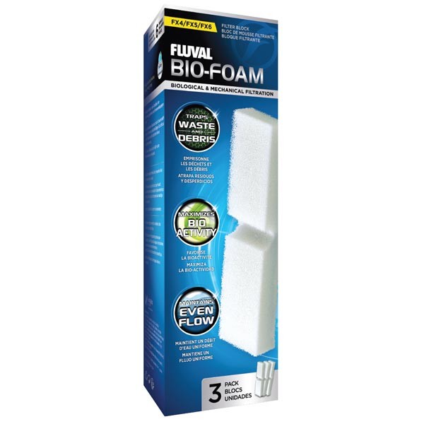 Fluval Bio-Foam for FX4/FX5/FX6 Canister Filter 3 Pack