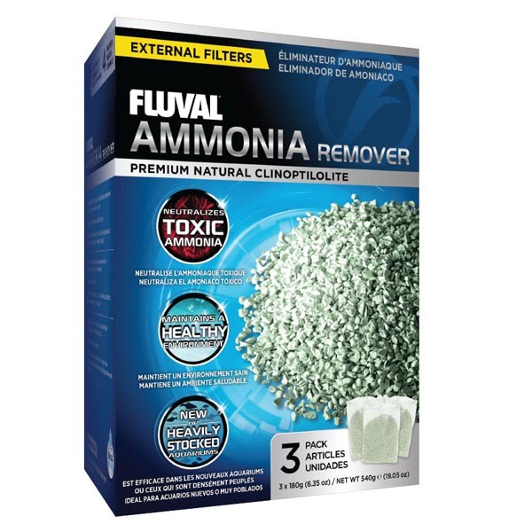 Fluval Ammonia Remover 3 x 180g