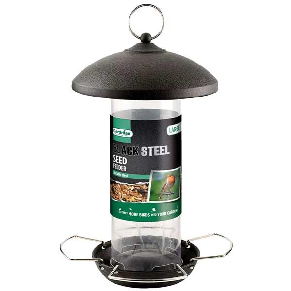 Gardman Wild Bird Care Black Steel Large Seed Feeder