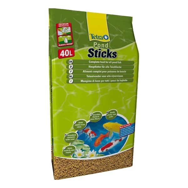 Tetra Pond Food Sticks 40 Litres + 25% Extra Free