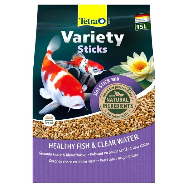 Tetra Pond Variety Sticks 15 Litres / 2120g