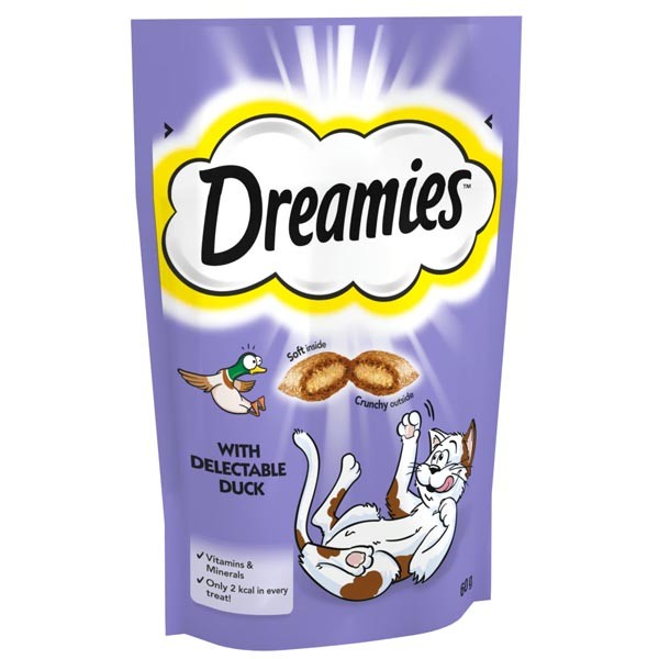 Dreamies with Delectable Duck 60g Cat Treat