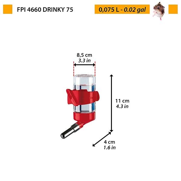 Ferplast FPI 4660 Drinky 75 Drinking Bottle