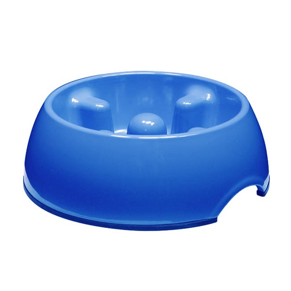 Dogit Go Slow Anti-Gulping Dog Dish Blue Large