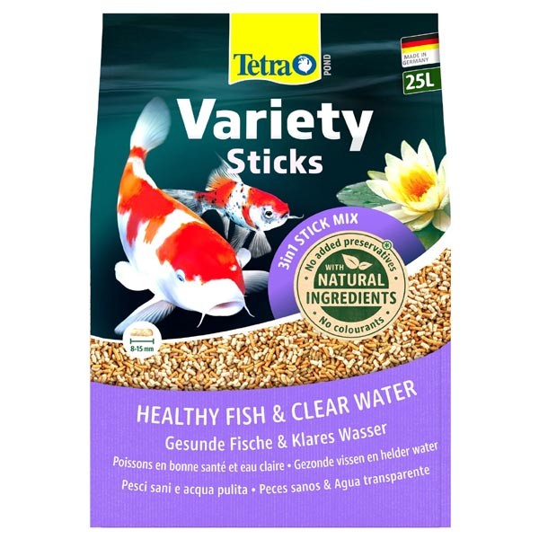 Tetra Pond Variety Sticks 25 Litres / 3600g