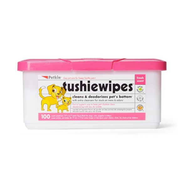 Petkin Tushie Wipes 100 Pack