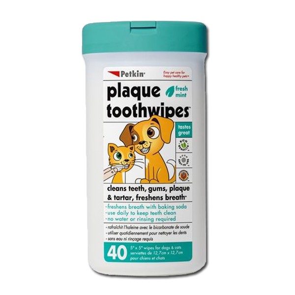 Petkin Toothwipes 40 Pack