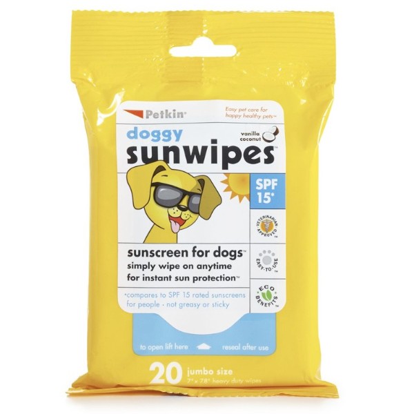 Petkin Sunscreen Wipes 20 Pack