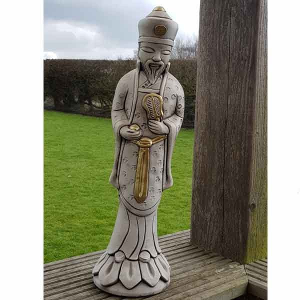 Oriental Man Stone Garden Ornament (Small) 58cm