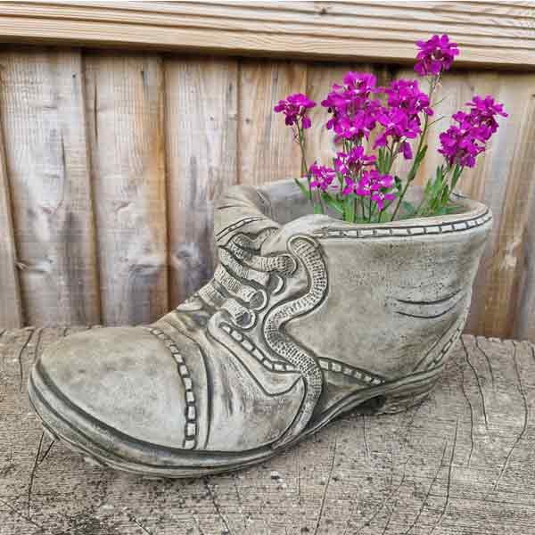 Boot Stone Planter 22cm