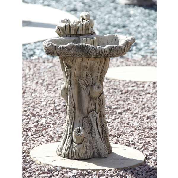 Double Feeder Stone Bird Bath 75cm