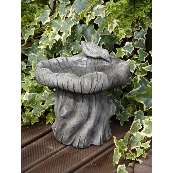 Woodland Bird Stone Bird Bath (Mini) 30cm