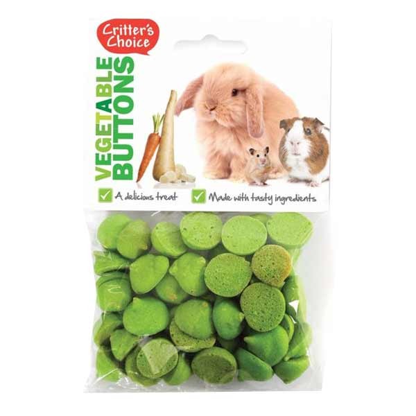 Critters Choice Vegetable Buttons 40g Small Animal Treat