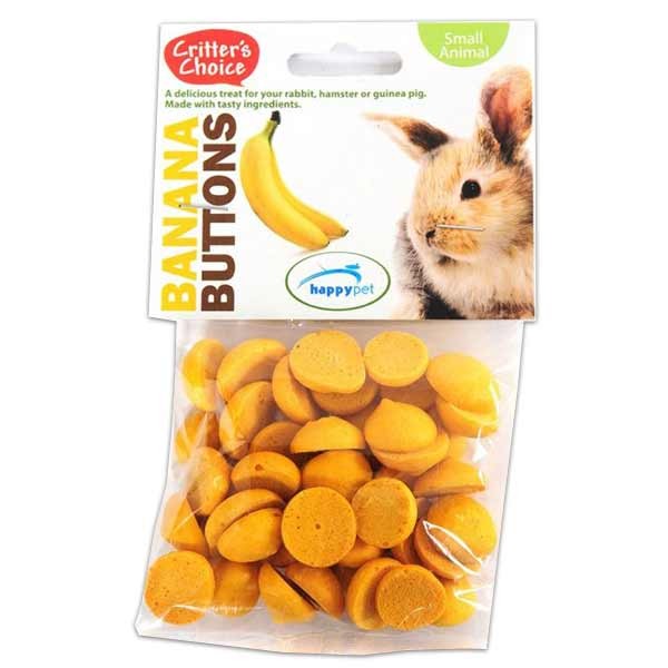 Critters Choice Banana Buttons 40g Small Animal Treat