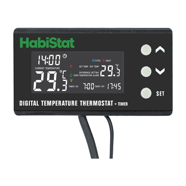 HabiStat Digital Temperature Thermostat Day/Night Timer