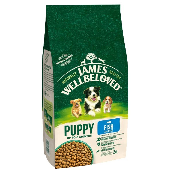 James Wellbeloved Fish & Rice Puppy/Junior 2kg Dry Dog Food