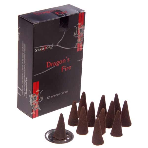 Stamford Incense Cones Dragons Fire 12 pack