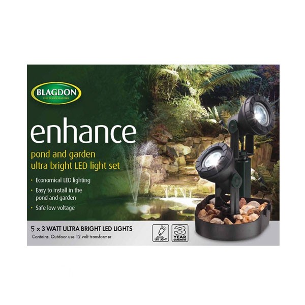 Blagdon LED Pond & Garden Lights 5x3W