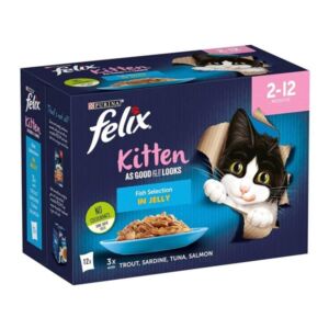 Felix As Good As It Looks Fish Kitten 12x100g Wet Cat Food