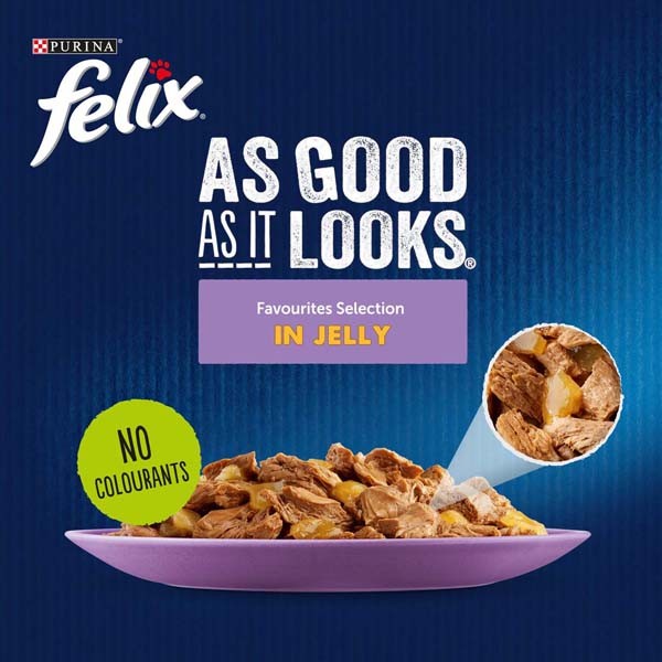 Felix As Good As It Looks Favourites Adult 12x100g Wet Cat Food