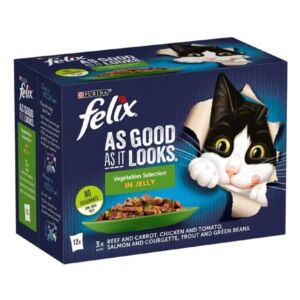 Felix As Good As It Looks Country Veg Adult 12x100g Wet Cat Food