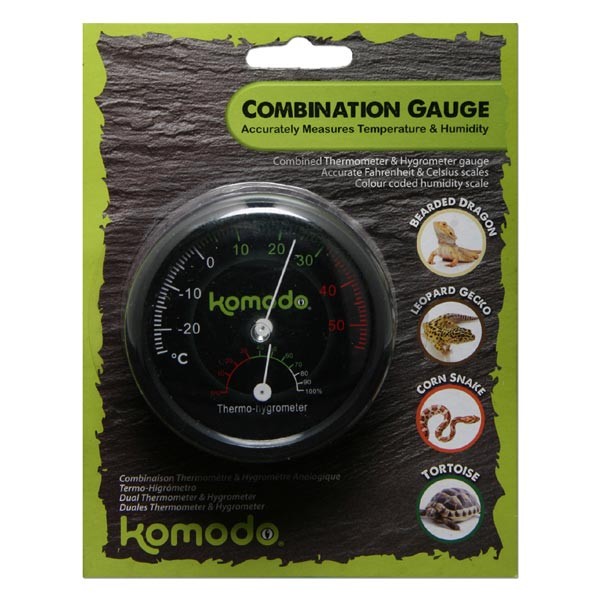 Komodo Combined Thermometer And Hygrometer Analog