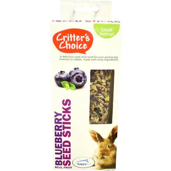 Critters Choice Blueberry Seedsticks 2 Pack Small Animal Treat